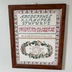 Framed Needlepoint Picture